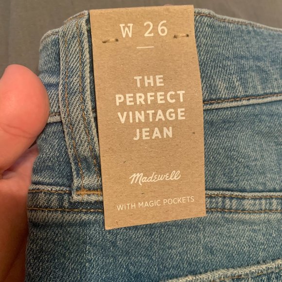 Madewell NWT Sz 26 Perfect Vintage Jeans - Picture 8 of 8